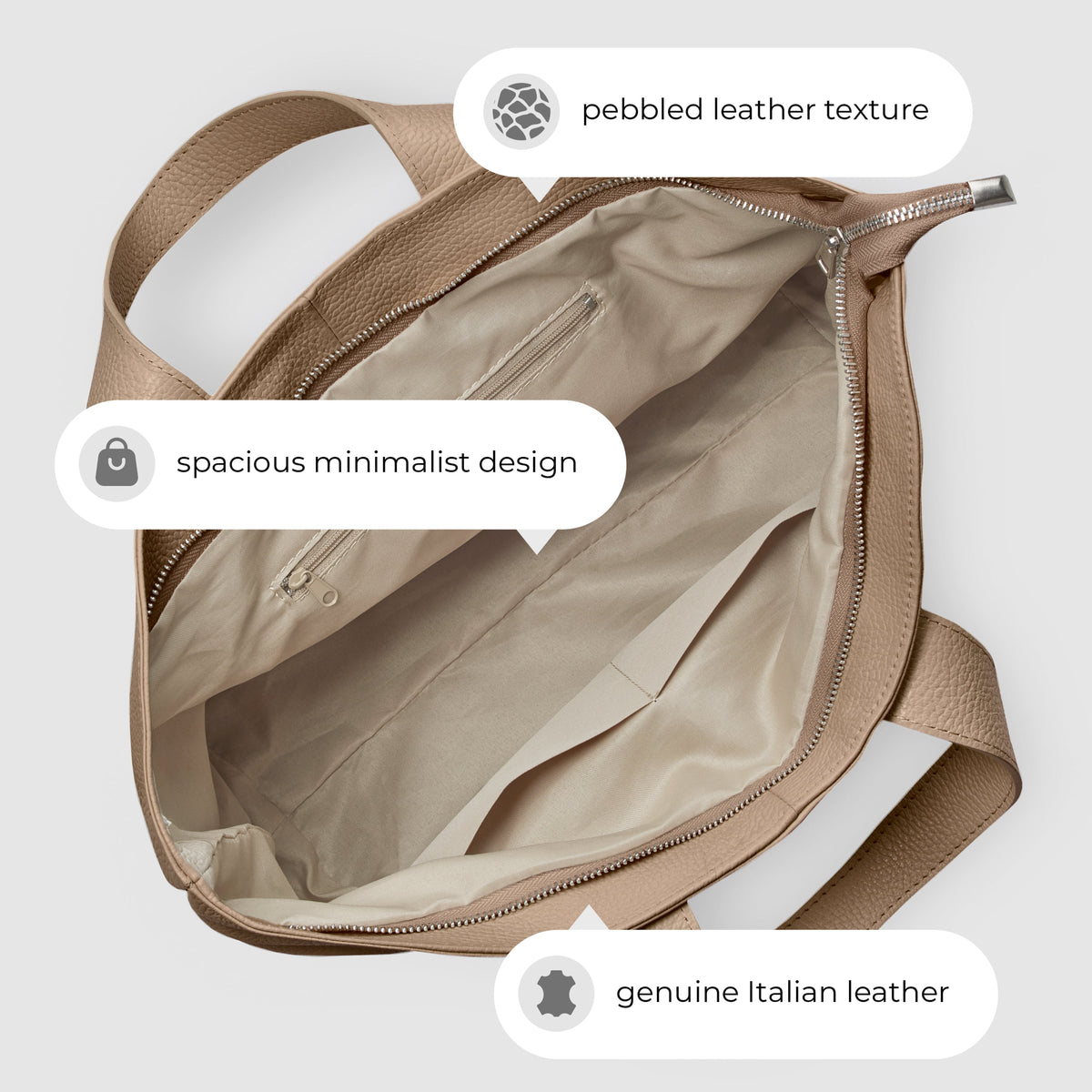 Torino | Italian Full-Grain Leather Tote Bag