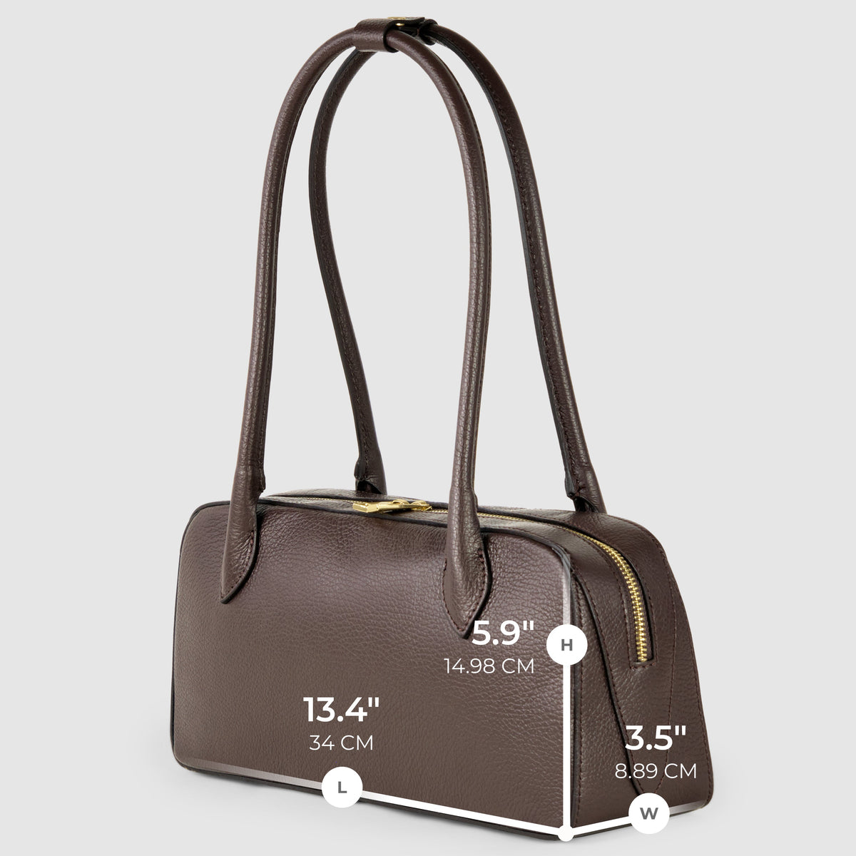 Lecco | Italian Full-Grain Leather Shoulder Bag