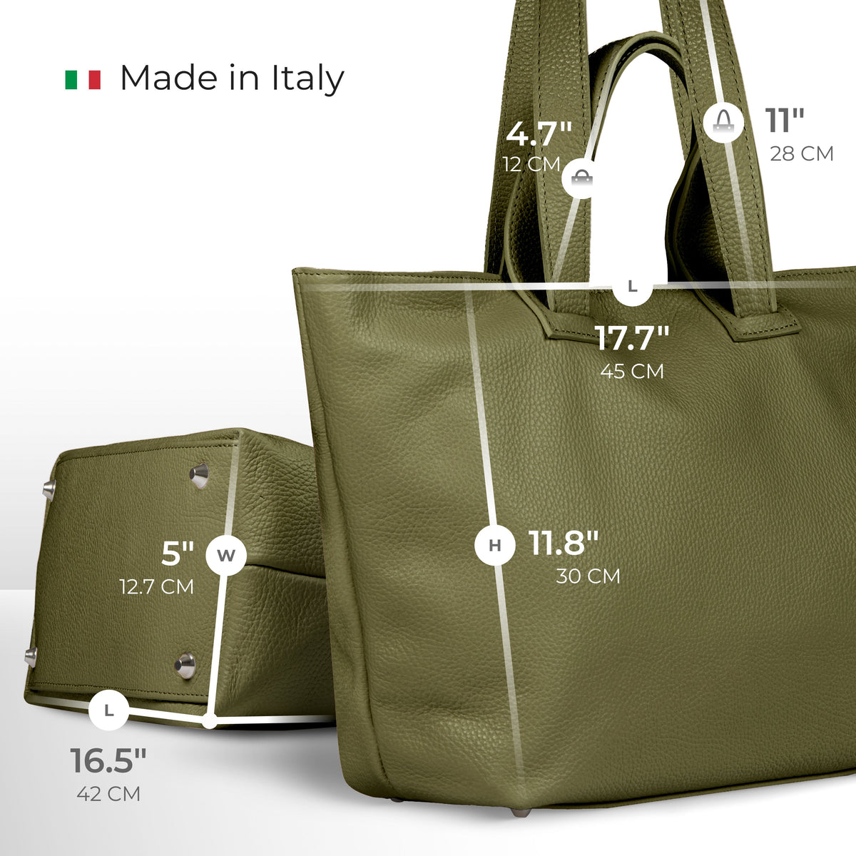 Torino | Italian Full-Grain Leather Tote Bag