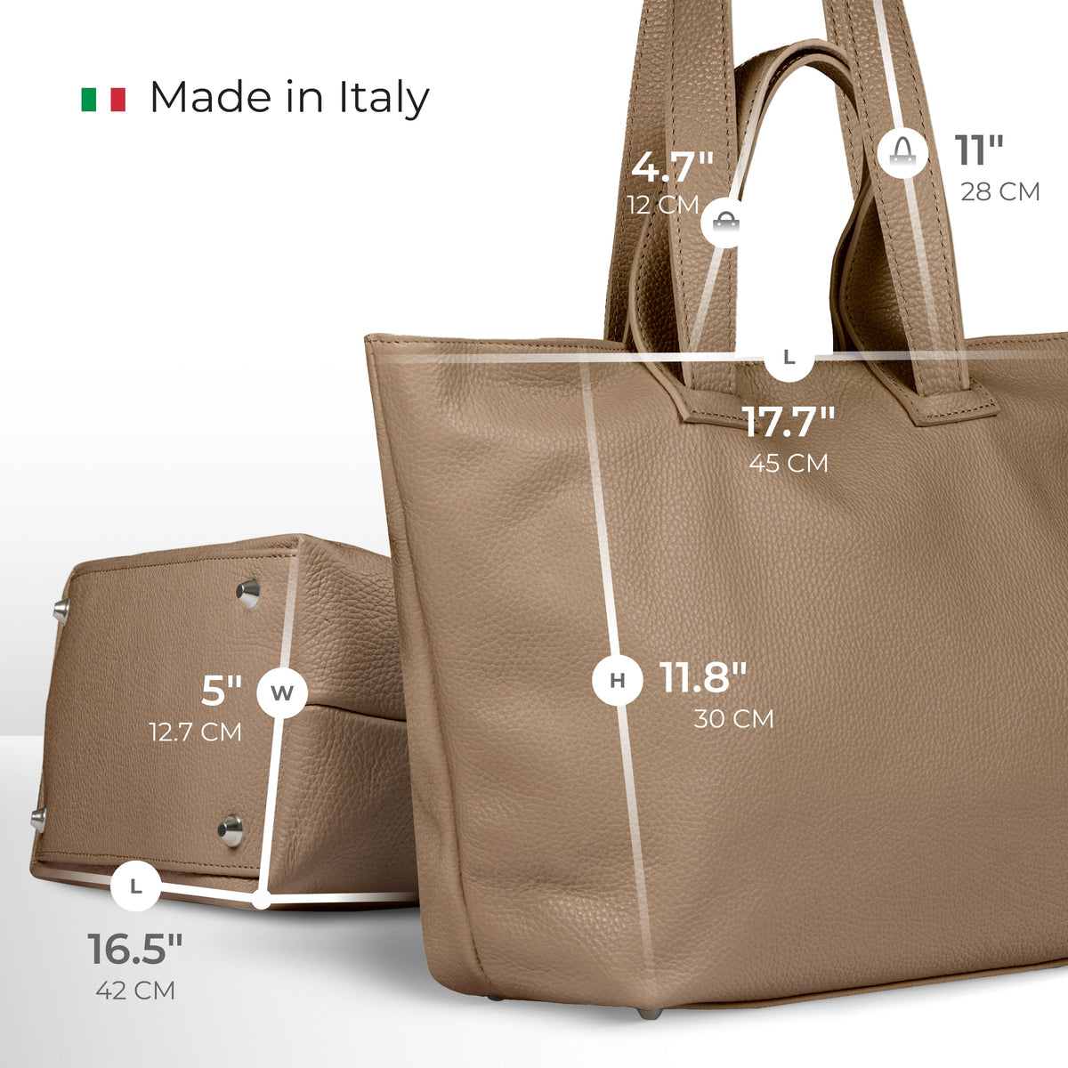 Torino | Italian Full-Grain Leather Tote Bag