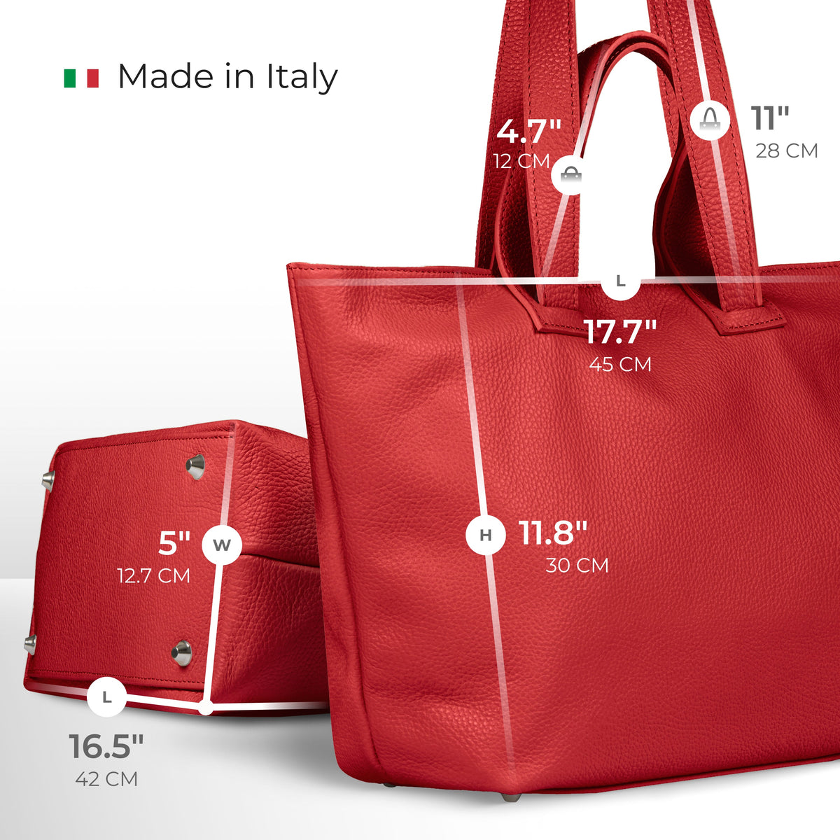 Torino | Italian Full-Grain Leather Tote Bag