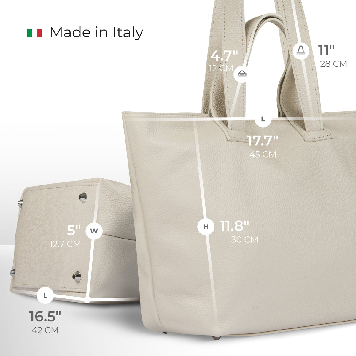 Torino | Italian Full-Grain Leather Tote Bag