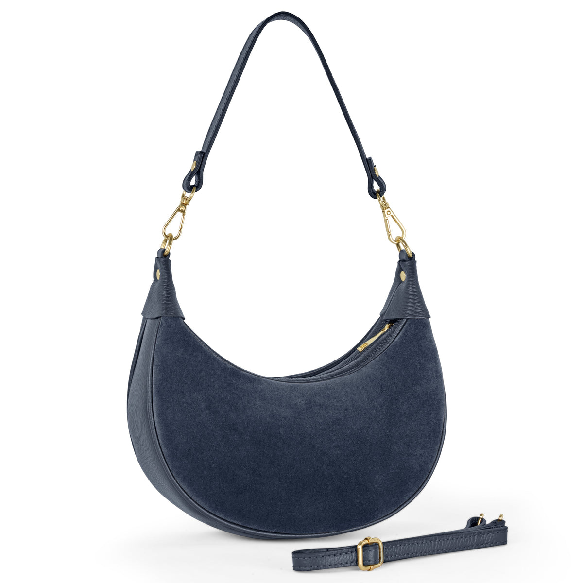 Arezzo | Italian Genuine Suede & Full-Grain Leather Shoulder Bag