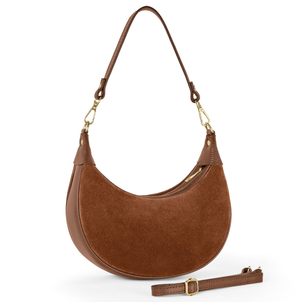 Arezzo | Italian Genuine Suede & Full-Grain Leather Shoulder Bag
