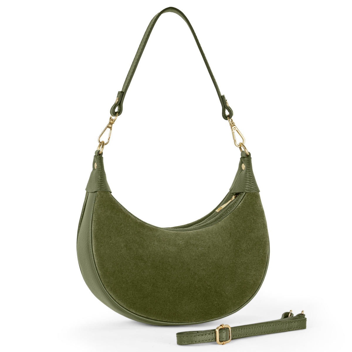 Arezzo | Italian Genuine Suede & Full-Grain Leather Shoulder Bag
