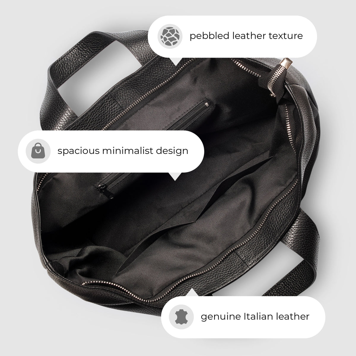 Torino | Italian Full-Grain Leather Tote Bag
