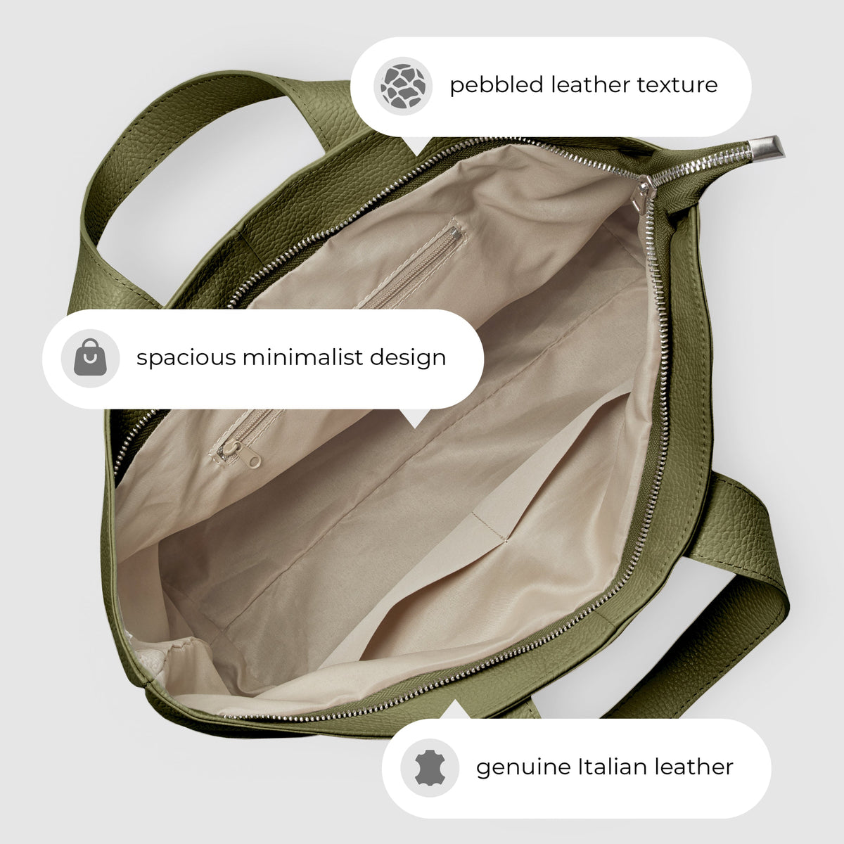 Torino | Italian Full-Grain Leather Tote Bag