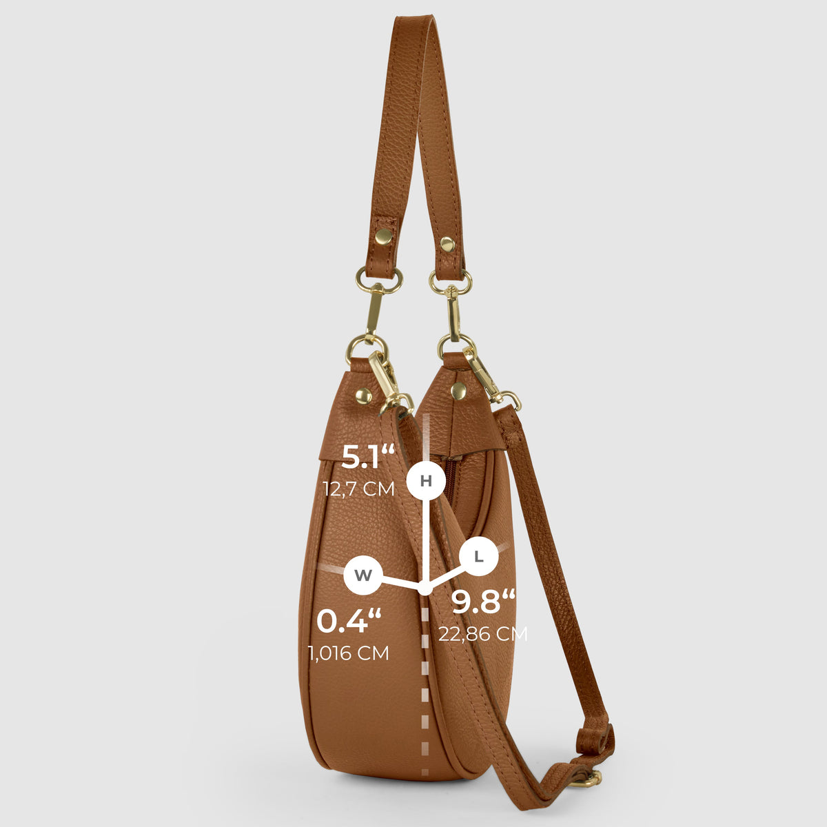 Verona | Italian Full-Grain Leather Shoulder Bag