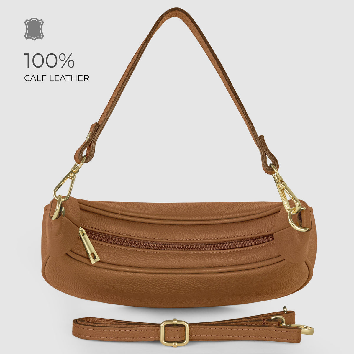 Verona | Italian Full-Grain Leather Shoulder Bag