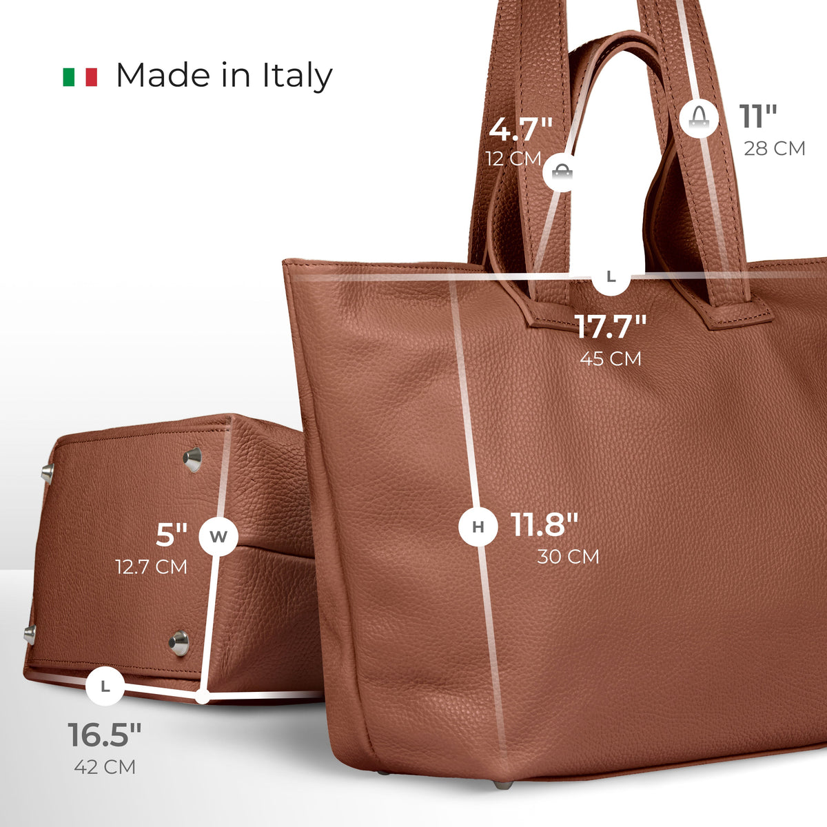 Torino | Italian Full-Grain Leather Tote Bag