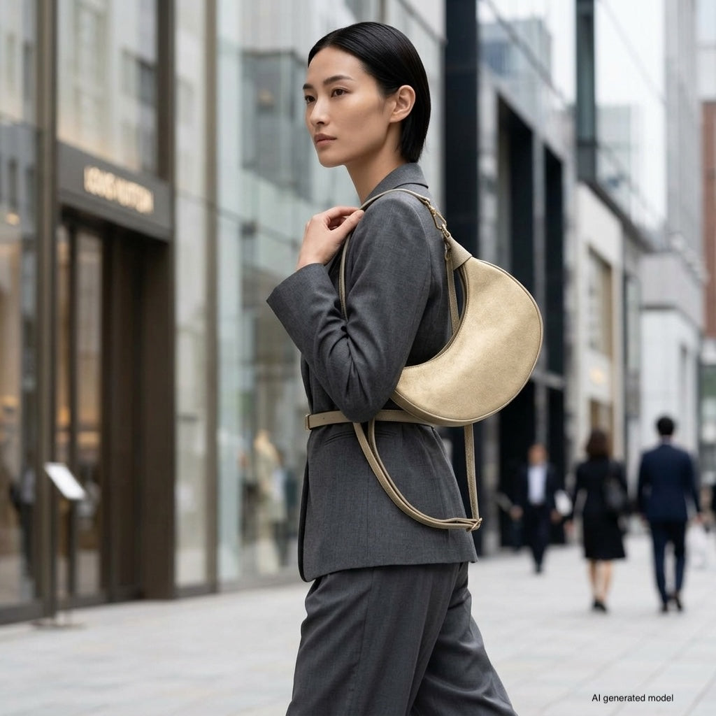 Arezzo | Italian Genuine Suede & Full-Grain Leather Shoulder Bag