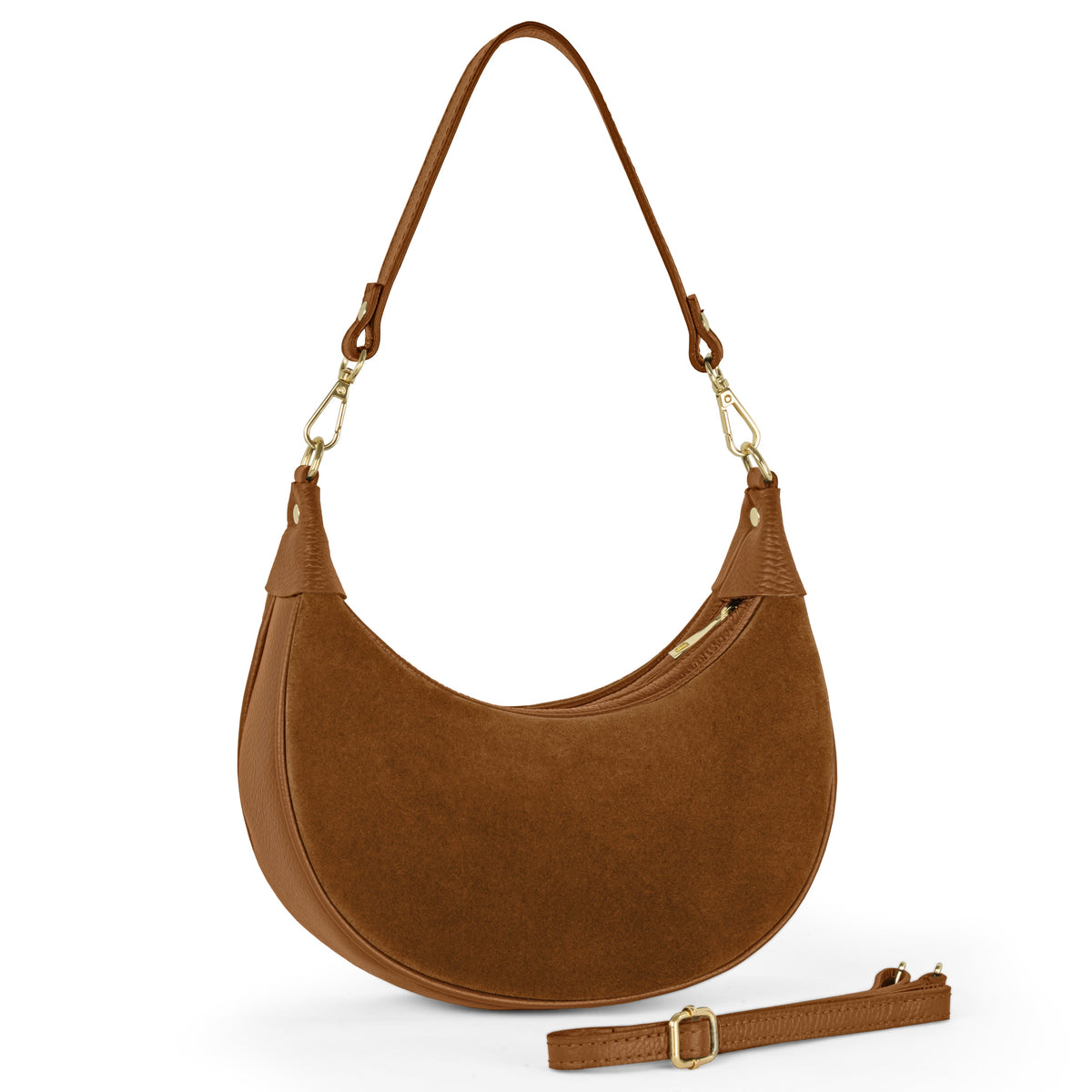 Arezzo | Italian Genuine Suede & Full-Grain Leather Shoulder Bag