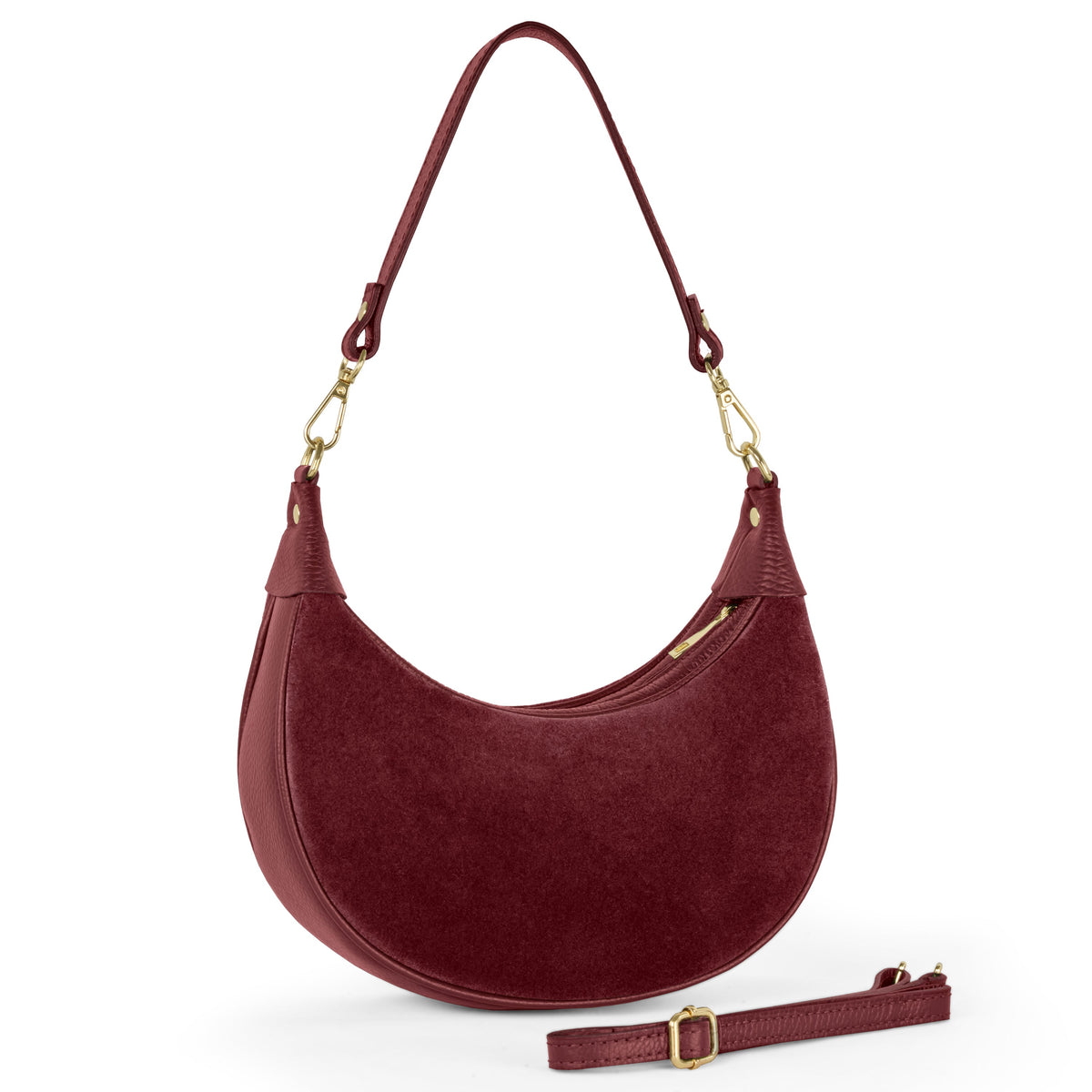 Arezzo | Italian Genuine Suede & Full-Grain Leather Shoulder Bag